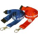 Image of Promotional Branded 20mm Flat Weave Nylon Lanyard