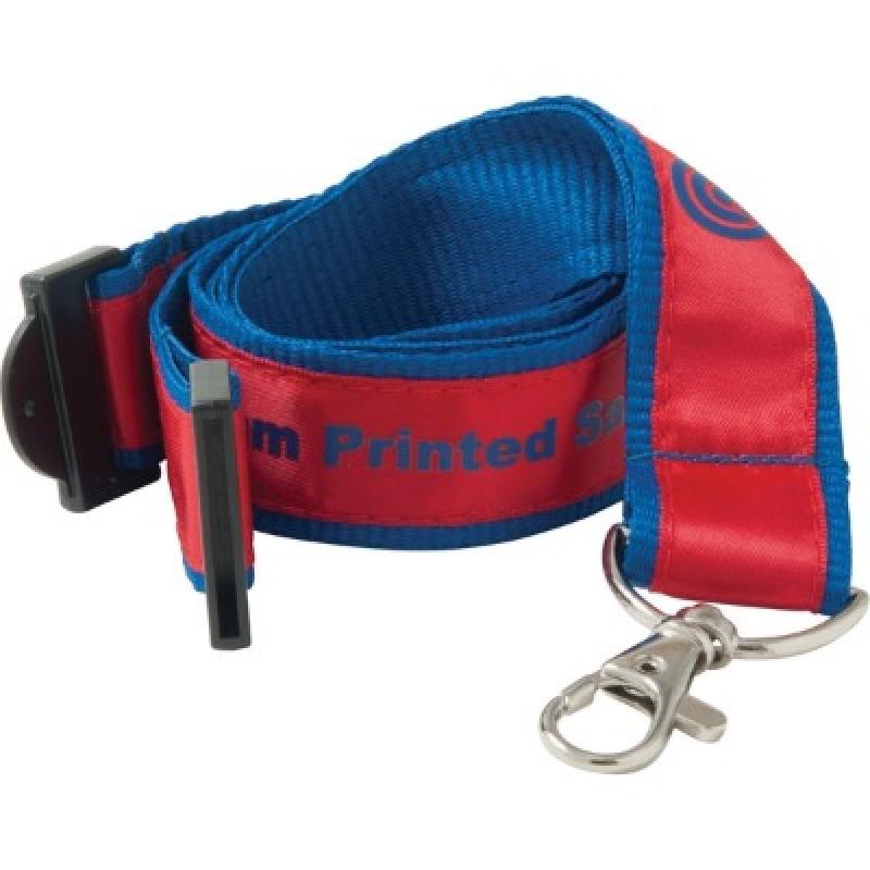 Image of Promotional Branded 20mm Printed Satin Applique Lanyard