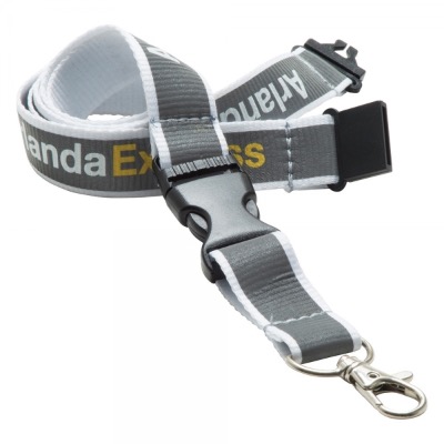 Image of Promotional Branded 15mm Reflective Lanyard