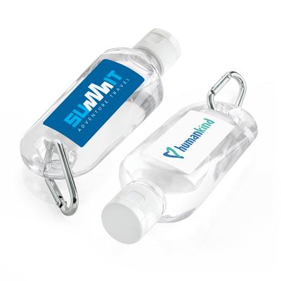 Image of Hand Sanitiser Gel on a Clip, 70ml - Branded